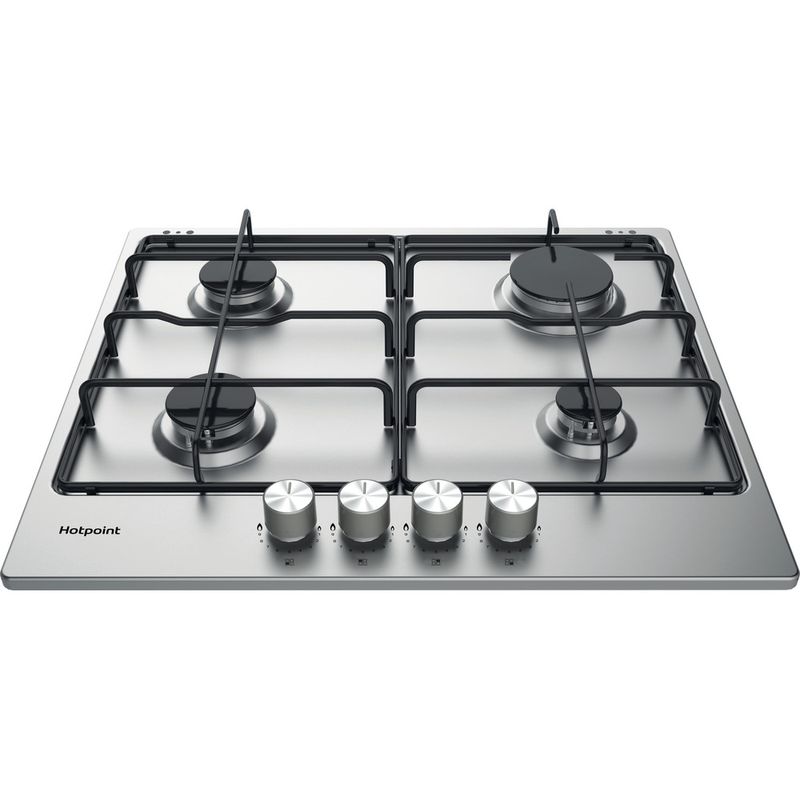 Hotpoint HOB PPH 60P F IX UK Inox GAS Frontal top down