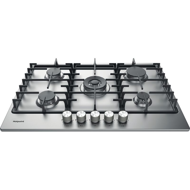 Hotpoint HOB PPH 75G DF IX UK Inox GAS Frontal top down