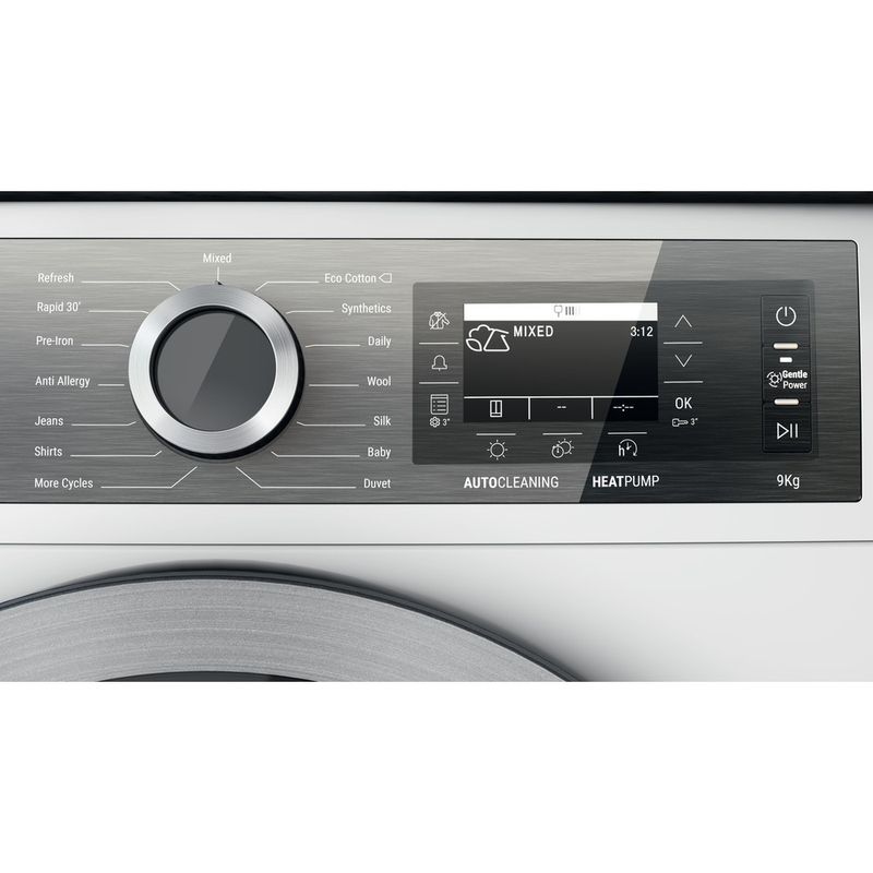 Hotpoint-Dryer-H8-D94WB-UK-White-Control-panel