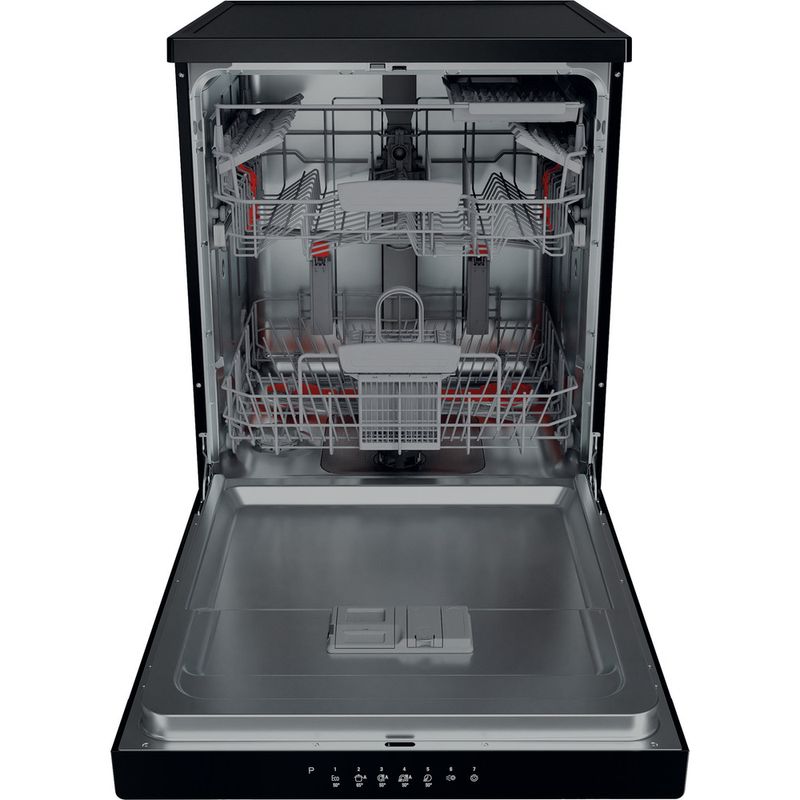 Hotpoint Dishwasher Freestanding HFC 3C26 WC B UK Freestanding E Frontal open