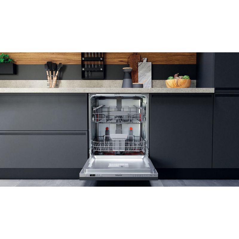 Hotpoint Dishwasher Built-in HIC 3C26 W UK N Full-integrated E Lifestyle frontal open