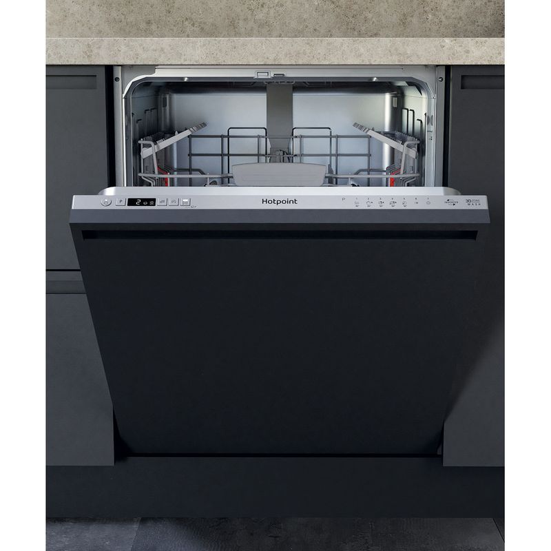 Hotpoint Dishwasher Built-in HIC 3C26 W UK N Full-integrated E Frontal