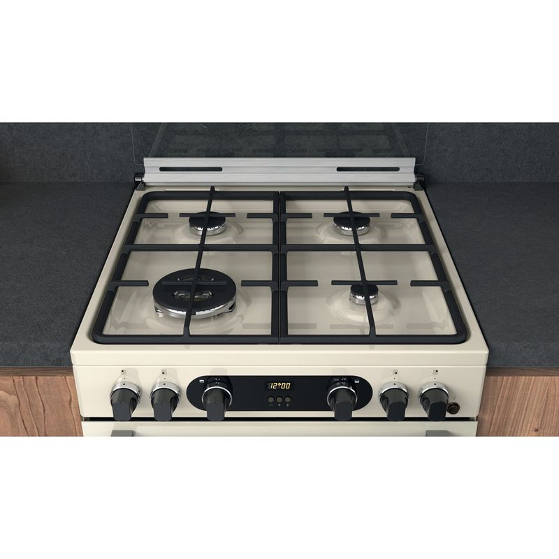Hotpoint Double Cooker CD67G0C2CJ/UK Jasmine A+ Lifestyle frontal top down
