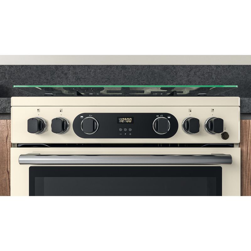 Hotpoint Double Cooker CD67G0C2CJ/UK Jasmine A+ Lifestyle control panel