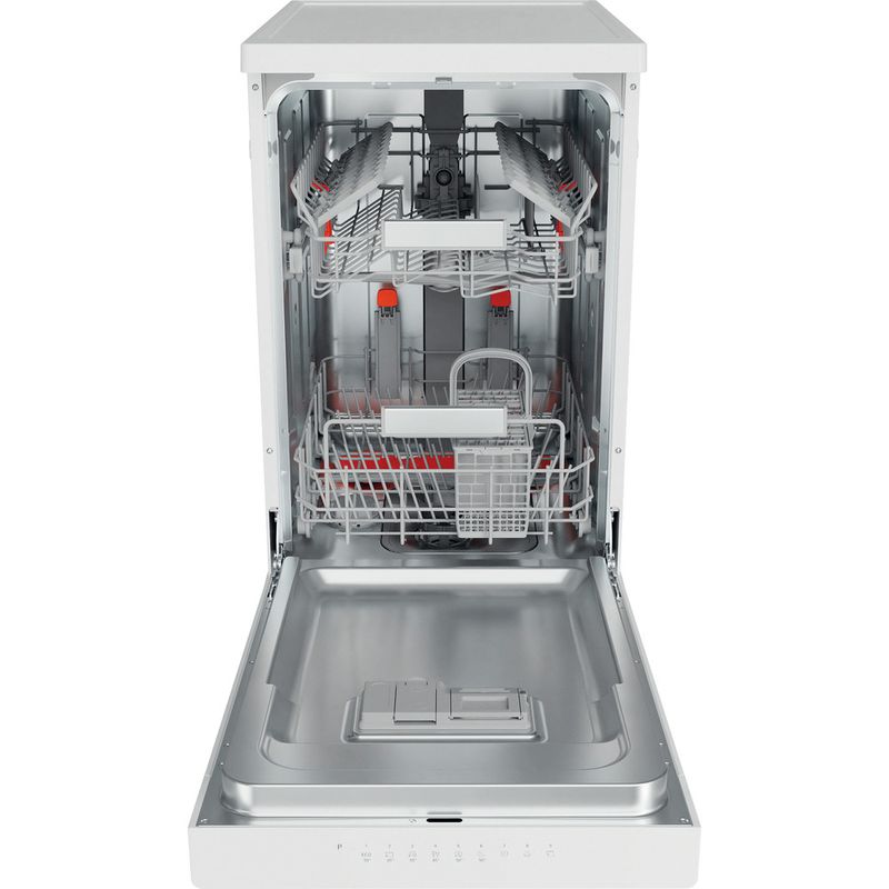Hotpoint Dishwasher Freestanding HSFO 3T223 W UK N Freestanding E Frontal open