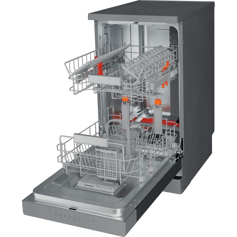 Hotpoint Dishwasher Freestanding HSFO 3T223 W X UK N Freestanding E Perspective open