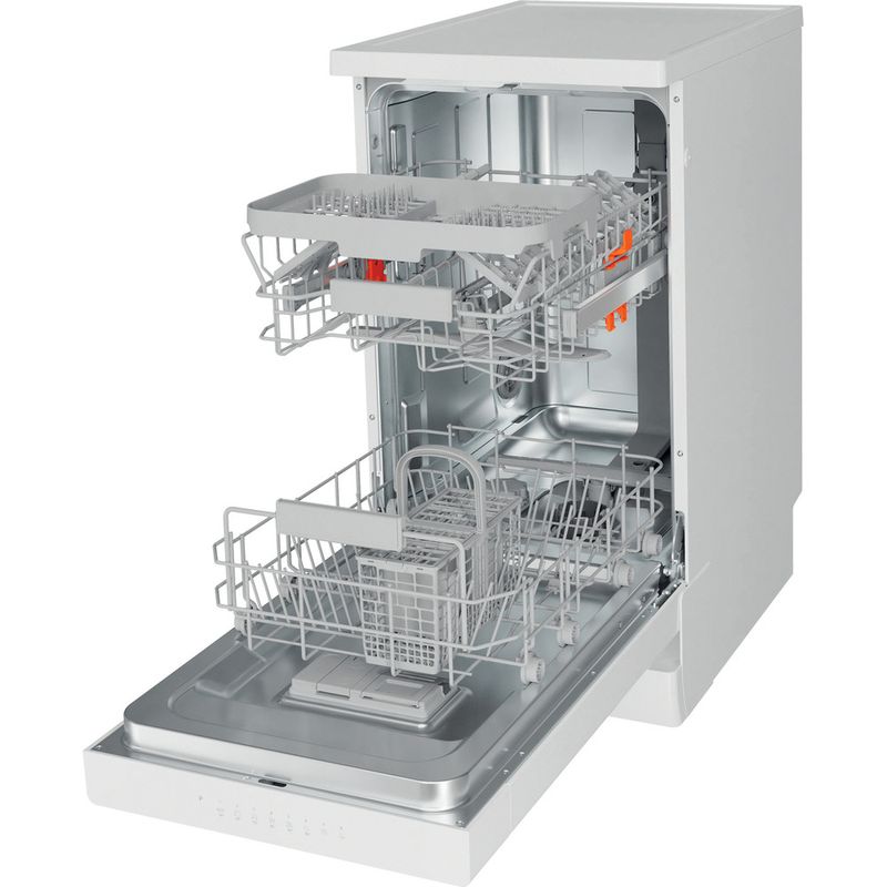 Hotpoint Dishwasher Freestanding HSFCIH 4798 FS UK Freestanding E Perspective open