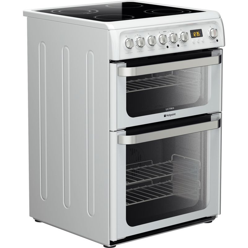 Hotpoint electric outlet cooker white