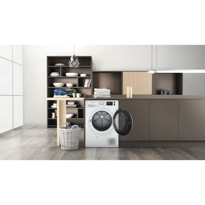 Hotpoint Dryer NT M11 92SK UK White Lifestyle frontal open