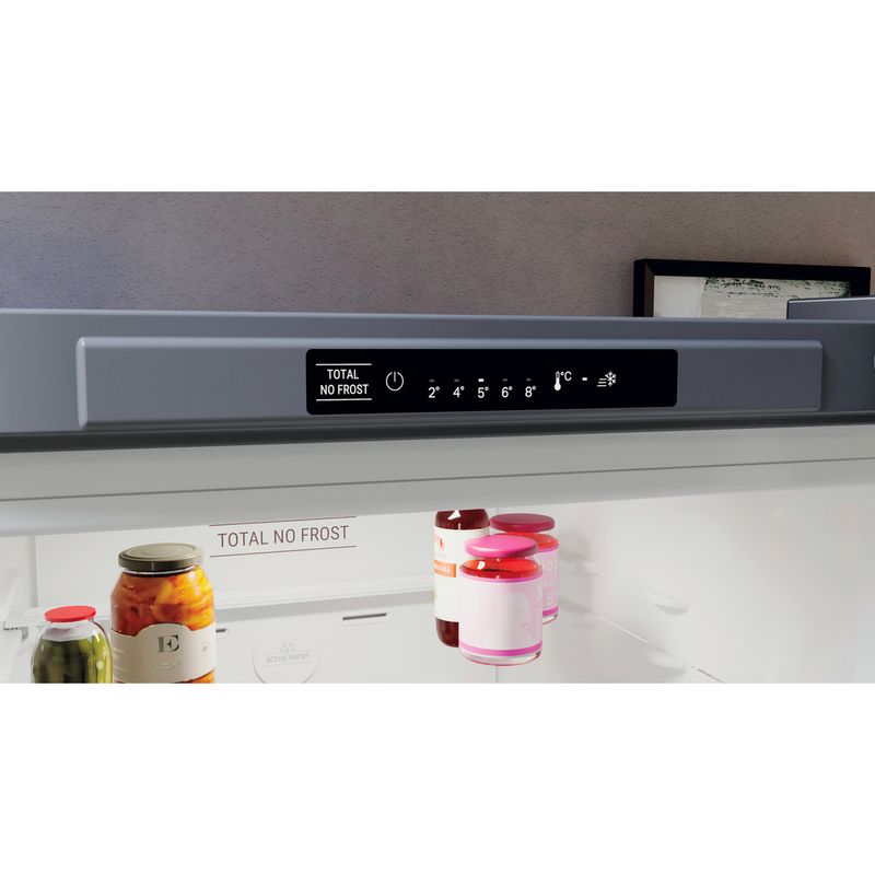 Hotpoint Fridge Freezer Freestanding H3X 81I SX Saturn Steel 2 doors Lifestyle control panel