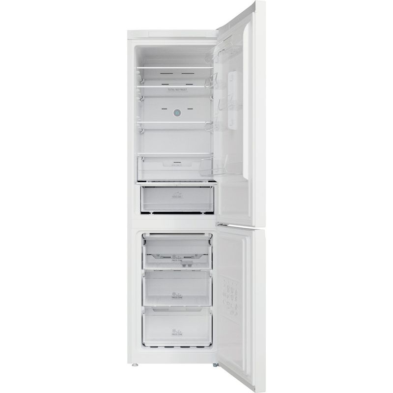 Hotpoint-Fridge-Freezer-Freestanding-H7X-93T-W-White-2-doors-Frontal-open