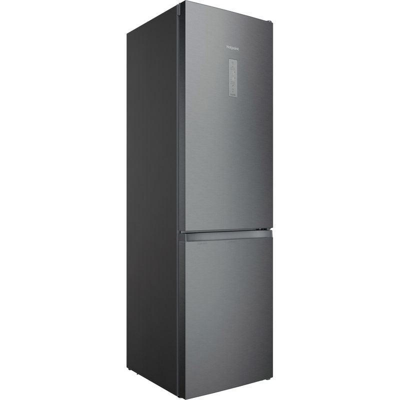 Hotpoint-Fridge-Freezer-Freestanding-H9X-94T-SX-Saturn-Steel-2-doors-Perspective