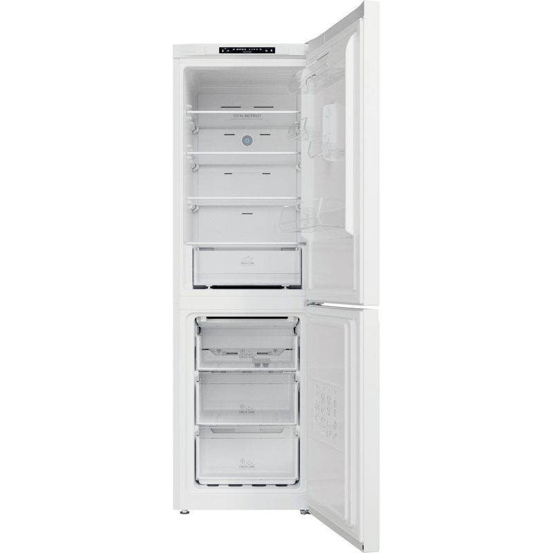 Hotpoint-Fridge-Freezer-Freestanding-H7X-83A-W-White-2-doors-Frontal-open