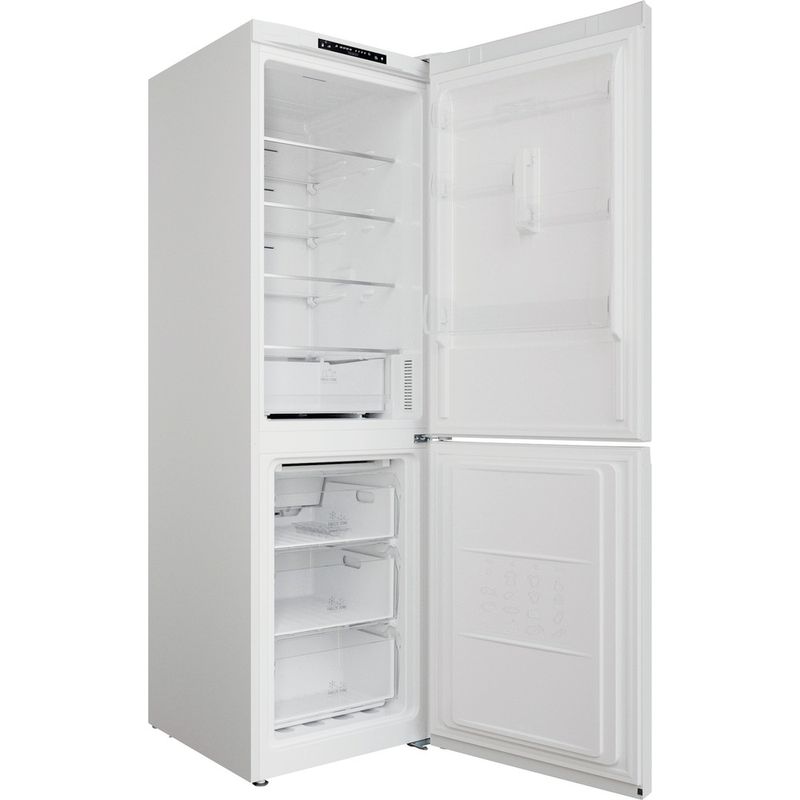 Hotpoint-Fridge-Freezer-Freestanding-H7X-83A-W-White-2-doors-Perspective-open