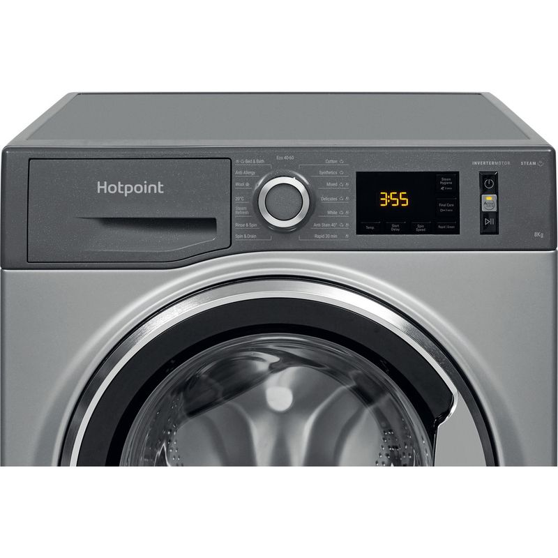Hotpoint Washing machine Freestanding NM11 846 GC A UK N Graphite Front loader A Control panel
