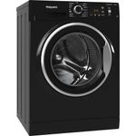Hotpoint-Washing-machine-Freestanding-NM11-946-BC-A-UK-N-Black-Front-loader-A-Perspective