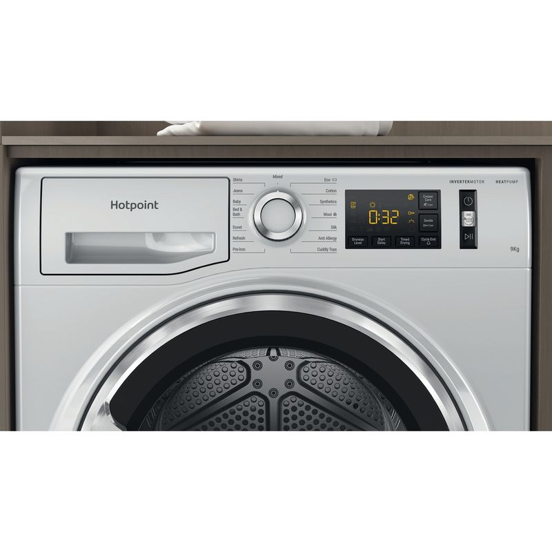 Hotpoint Dryer NT M11 9X2SXB UK Silver Control panel