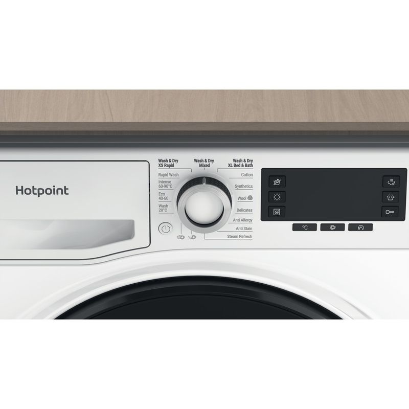 Hotpoint-Washer-dryer-Freestanding-NDD-9725-DA-UK-White-Front-loader-Lifestyle-detail