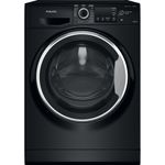 Hotpoint-Washer-dryer-Freestanding-NDB-9635-BS-UK-Black-Front-loader-Frontal