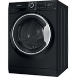 Hotpoint-Washer-dryer-Freestanding-NDB-9635-BS-UK-Black-Front-loader-Perspective