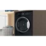 Hotpoint-Washer-dryer-Freestanding-NDB-9635-BS-UK-Black-Front-loader-Lifestyle-detail