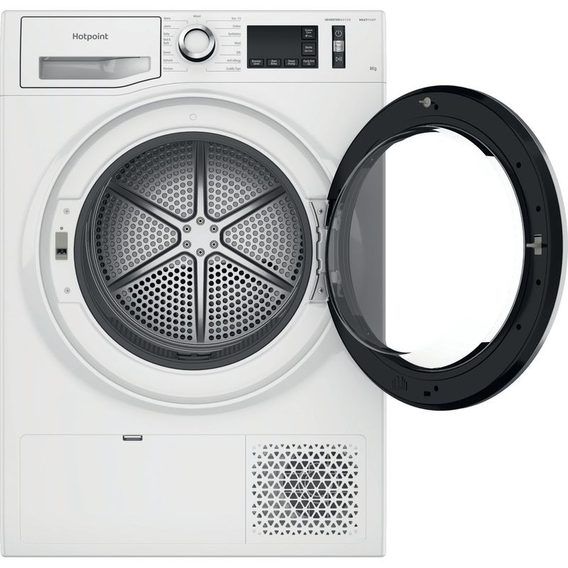 Hotpoint-Dryer-NT-M11-8X3XB-UK-White-Frontal-open