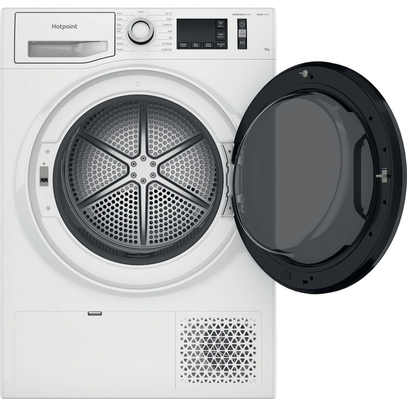 Hotpoint-Dryer-NT-M11-9X3E-UK-White-Frontal-open