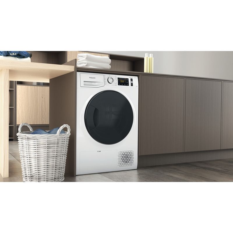Hotpoint Dryer NT M11 9X3E UK White Lifestyle perspective