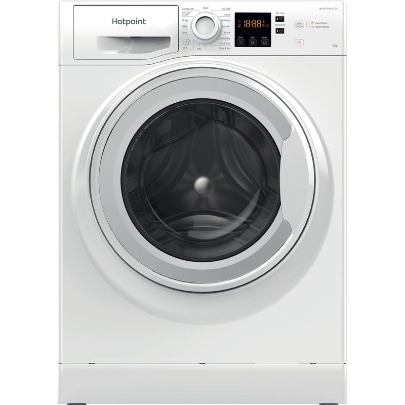 Hotpoint-Washing-machine-Freestanding-NSWR-945C-WK-UK-N-White-Front-loader-B-Frontal
