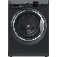 Hotpoint AntiStain40 Washing Machine - Black - 9kg - 1600 RPM - B Rated - NSWM965CBSUKN