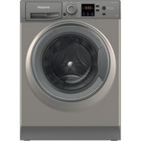 Hotpoint Anti-stain Washing Machine - Graphite - 8kg - 1600rpm - C Rated - NSWM 864C GG UK N