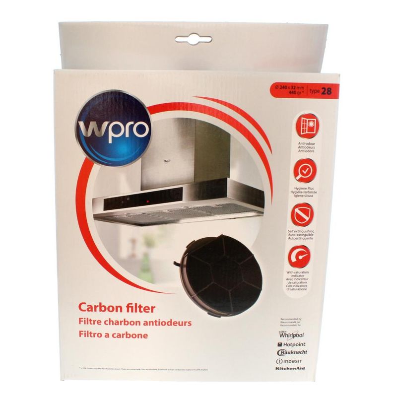 Whirlpool Extracteur Actif Filtre Carbone Hotte Cuisinière Type D180  CHF180/B 205gram