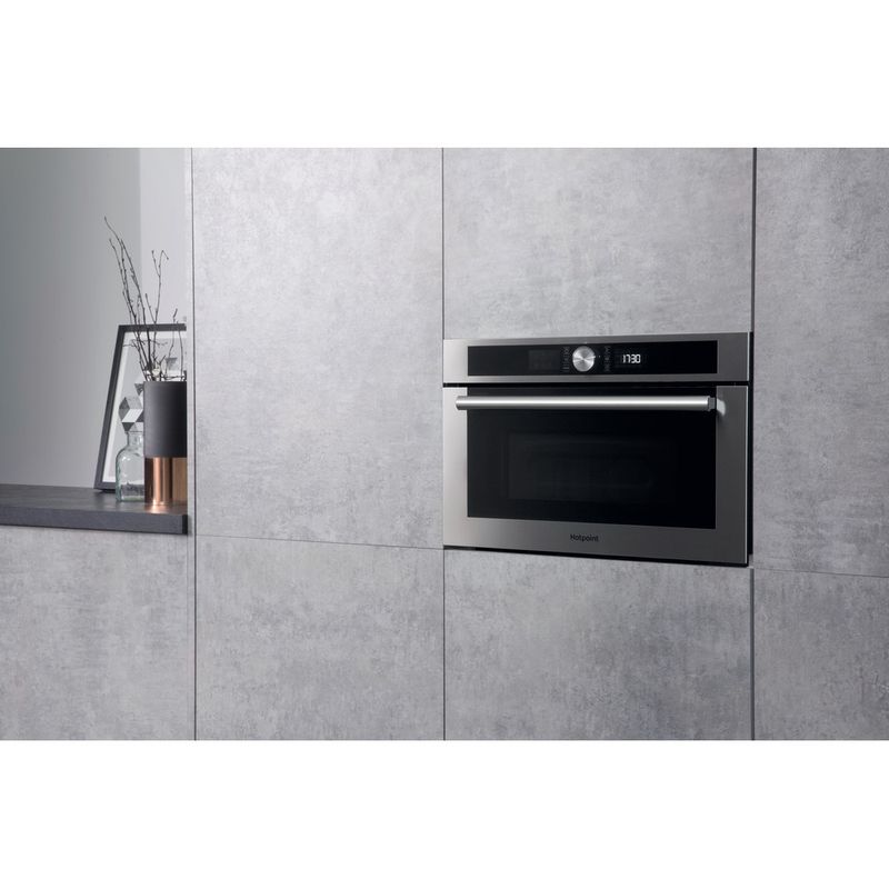 Hotpoint Microwave Built-in MD 454 IX H Stainless steel Electronic 31 MW+Grill function 1000 Lifestyle perspective