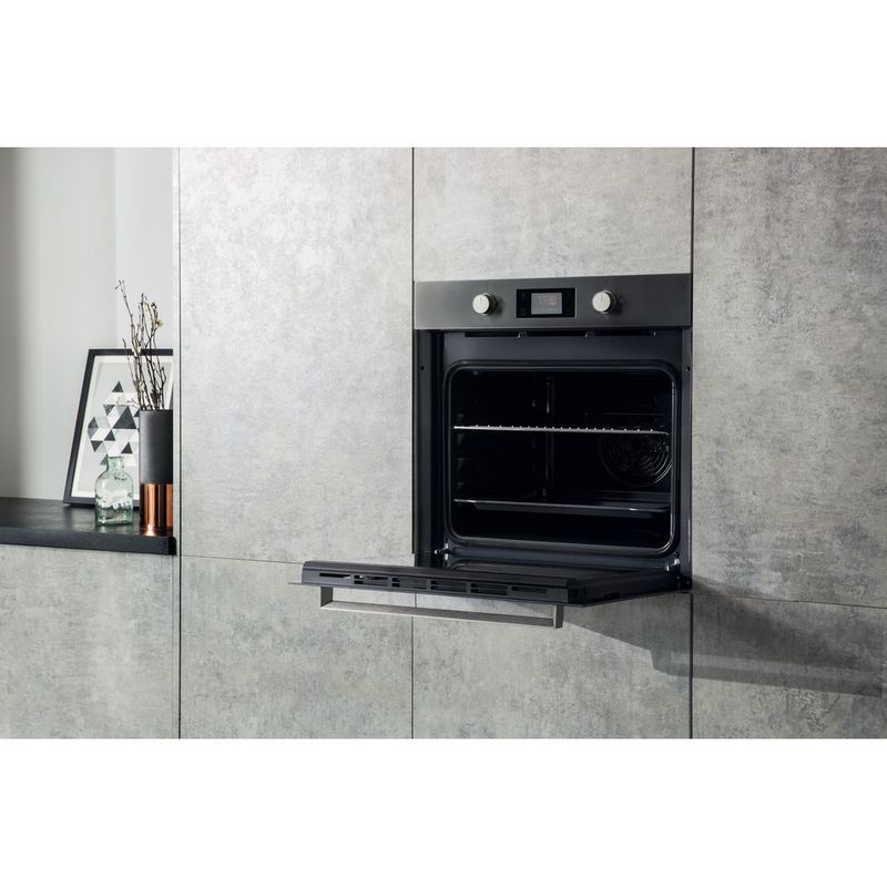 Hotpoint OVEN Built-in SA3 540 H IX Electric A Lifestyle perspective open