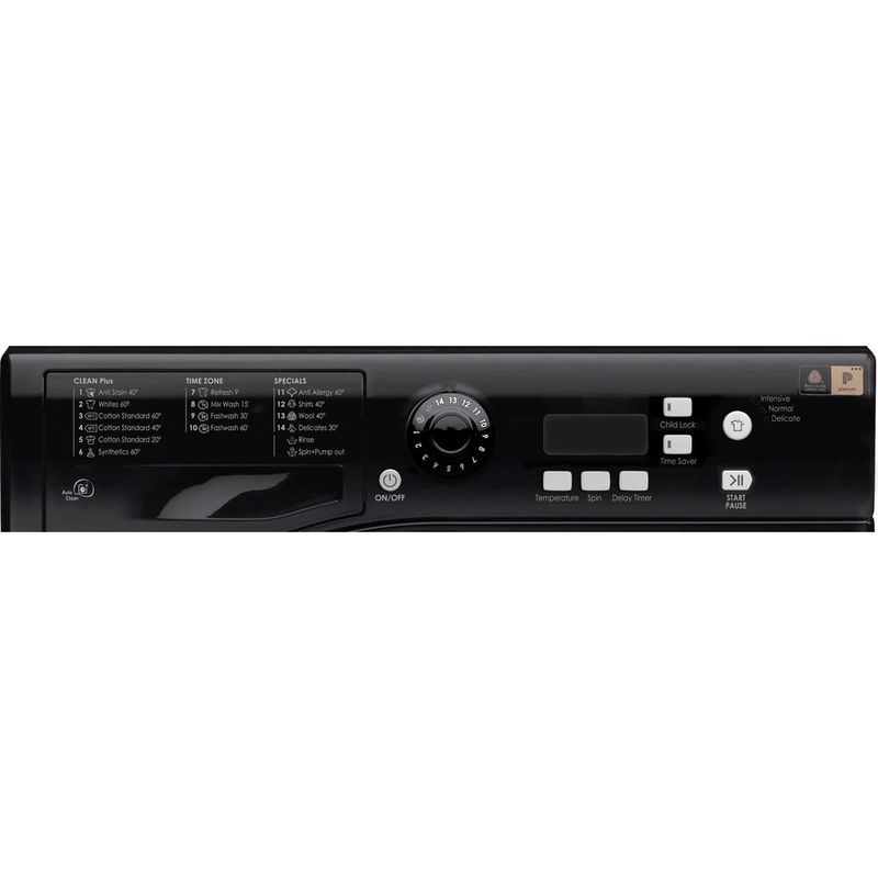 Hotpoint-Washing-machine-Freestanding-WMXTF-742K-UK-Black-Front-loader-A---Control-panel