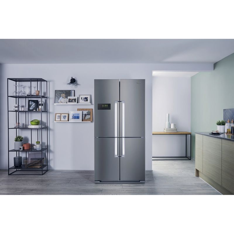 Hotpoint-Side-by-Side-Freestanding-HPSN--4T-A--IN-Inox-Lifestyle-frontal