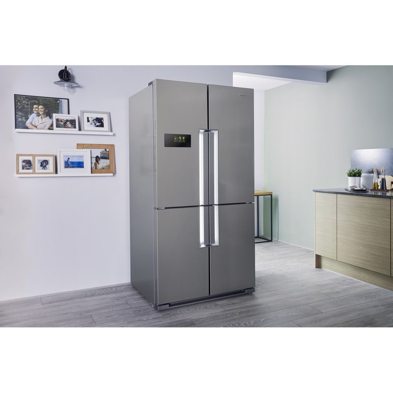 Hotpoint-Side-by-Side-Freestanding-HPSN--4T-A--IN-Inox-Lifestyle-perspective