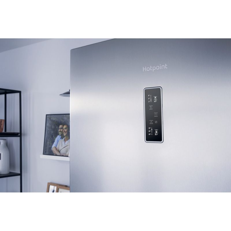 Hotpoint-Fridge-Freezer-Freestanding-NFFUD-191-X-Optic-Inox-2-doors-Lifestyle-control-panel