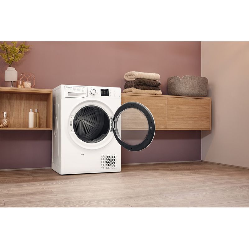 Hotpoint Dryer NT M10 81WK UK White Lifestyle perspective open