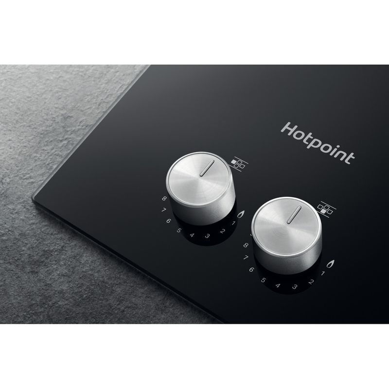 Hotpoint HOB HGS 62S/BK Black GAS Control panel