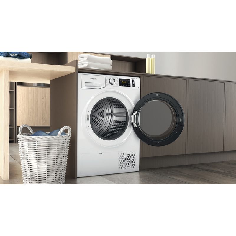 Hotpoint-Dryer-NT-M11-8X3XB-UK-White-Lifestyle-perspective-open