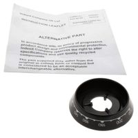 Knob Bezel T. Oven Stat Black J00247521
