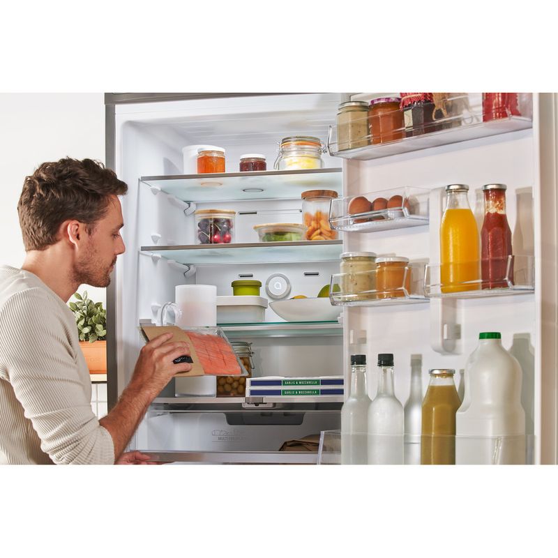 Freestanding fridge freezer Hotpoint H9X 94T SX