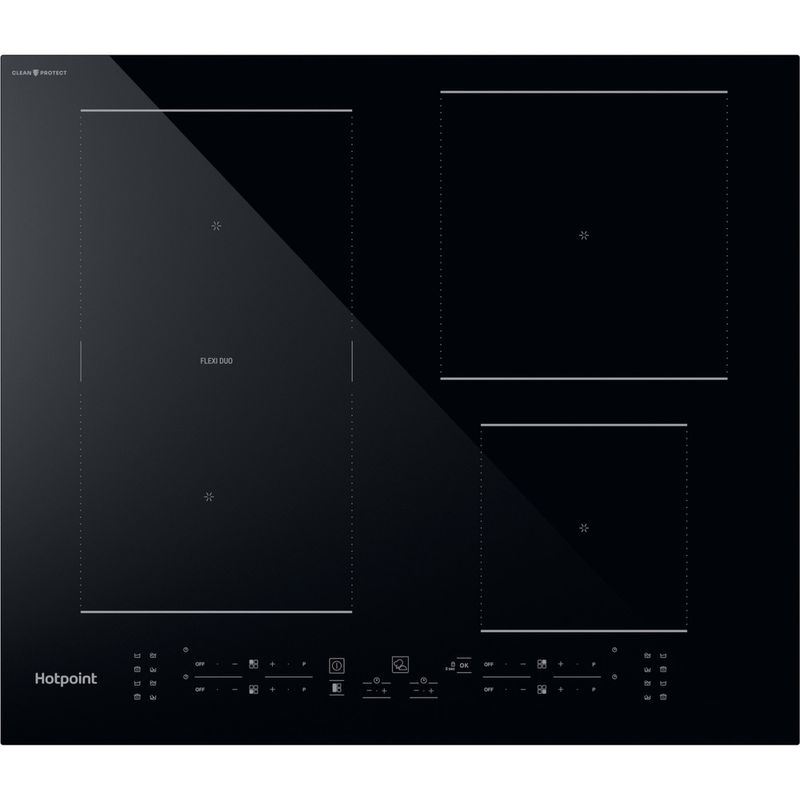 Hotpoint HOB TB 2560C CPBF Black Induction vitroceramic Frontal