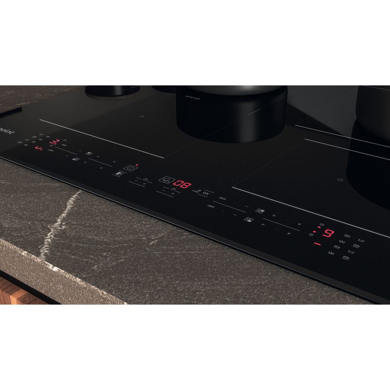 Hotpoint HOB TB 2560C CPBF Black Induction vitroceramic Control panel