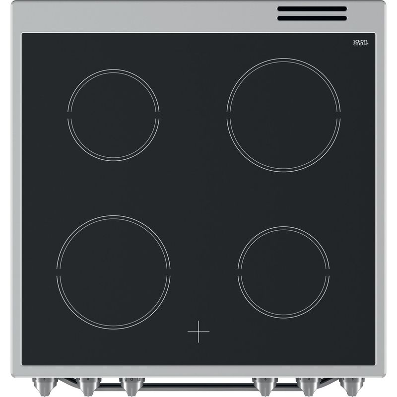 Hotpoint Cooker HS67V5KHX/UK Inox Electrical Frontal top down