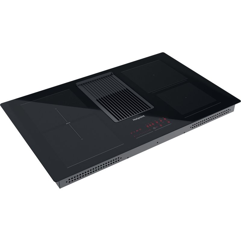 Hotpoint Venting cooktop PVH 92 B K/F KIT Black Perspective