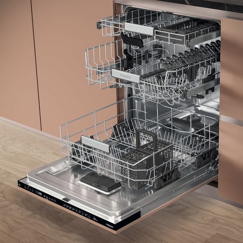 Hotpoint Dishwasher Built-in H8I HP42 L UK Full-integrated C Perspective open