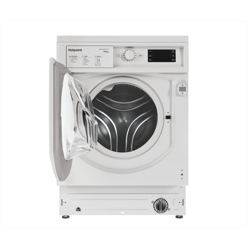 Hotpoint Washer dryer Built-in BI WDHG 961485 UK White Front loader Frontal open