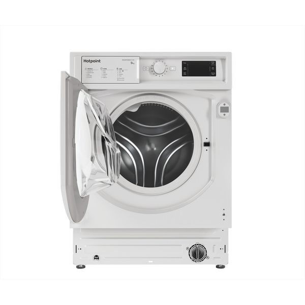 Hotpoint-Washing-machine-Built-in-BI-WMHG-91485-UK-White-Front-loader-B-Frontal-open